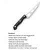 Prodyne CK-300 Multi-Use Cheese Fruit and Veggie Knife Silver