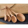 Lautechco? 4pcs/set Japanese Style Wooden Measuring Spoons Set Healthy No