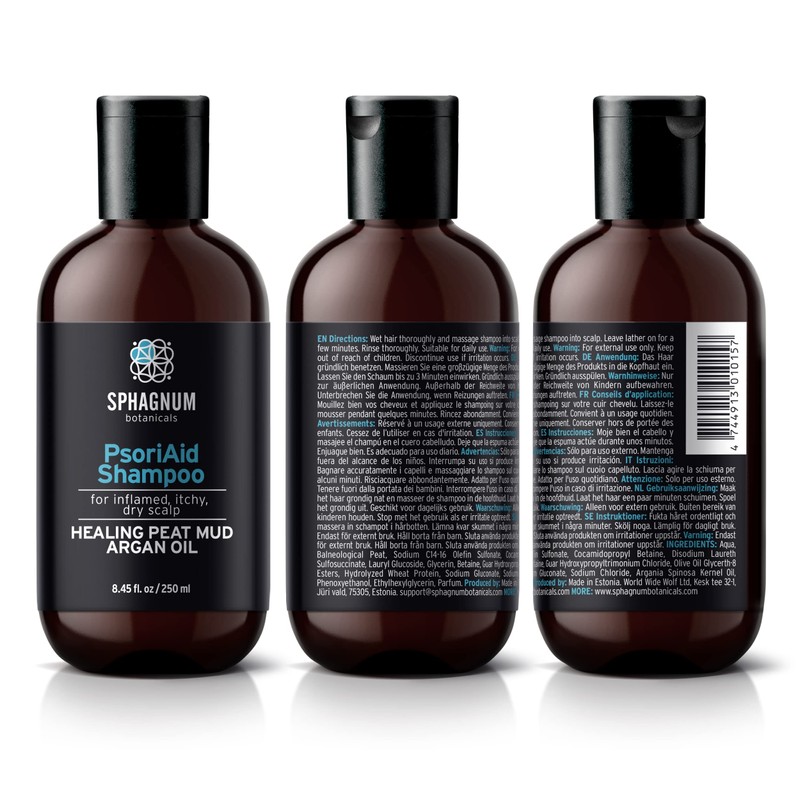 Psoriasis Shampoo and Conditioner Set - Complete Peat Mud Therapy