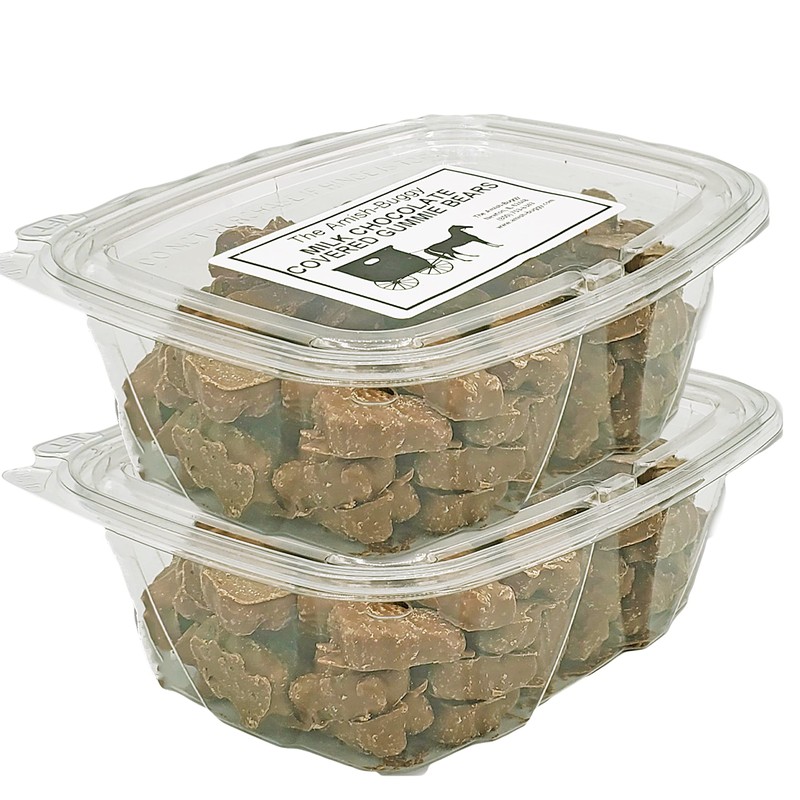 Premium Chocolate Candy (Chocolate Covered Gummi Bears 12 oz. Tub