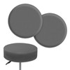 Wanyint Gray Print Round Stool Slipcover High Stretch Bar Stool