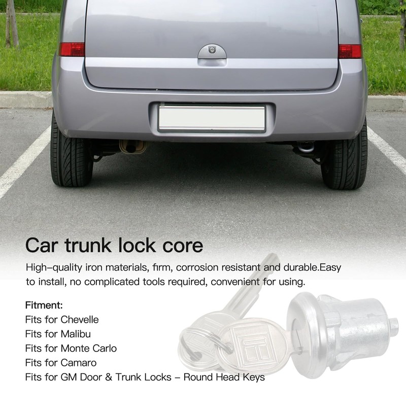 654394765282 Door Lock Cylinder &2 Keys Doors/Trunk Lock Key Set