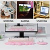 Cloud Wrist Rest Keyboard, 2 Pack Pink Cloud Keyboard Wrist