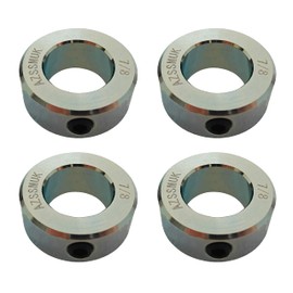 AZSSMUK 7/8" Bore Zinc Plated Shaft Collars Solid Steel Set Screws Style