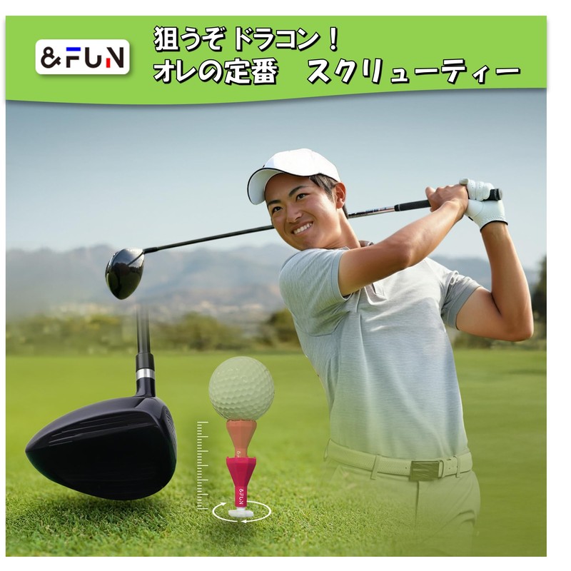 Golf Tee, Screw Tee, Stepped Long & Middle Tee, Classic