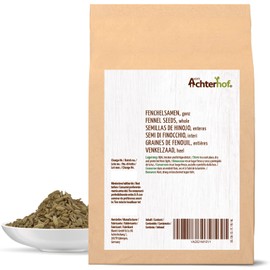 Fennel Seeds 500 g | Whole Fennel Seeds | Fennel Tea | Mild, Sweet Taste | Ideal for Preparing Pasta Dishes, Casseroles & Warming Teas | from Achterhof