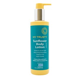 My Trusty Sunflower Body Lotion, Suitable for Eczema Prone Skin, Vegan Friendly with Natural Ingredients, Fragrance Free, 250ml
