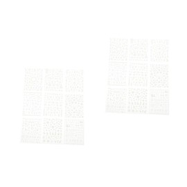 Healeved 2sets Glow in The Dark Nail Stickers Luminous Nail for Christmas Celebration 9sheets*2