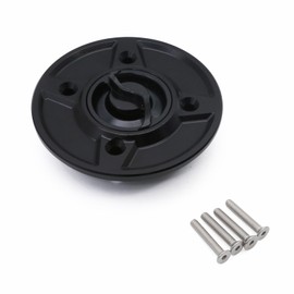 PROCNC Motorcycle Gas Fuel Tank Cap Cover Fit for Kawasak.i Ninja 400 Z400 2018-2023 Ninja 650 Z650 Z900 2017-2023 Z800 Z900 Z900RS 2017-2023 (Black)