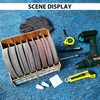 ZYRELYNX 8-Tier Upgraded 6 Inch Sandpaper Organizer, Sandpaper Storage Holder