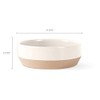 Fringe Studio Nosey Dog Spot Medium Stoneware Pet Bowl (479001)