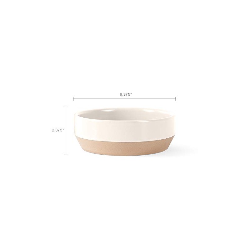 Fringe Studio Nosey Dog Spot Medium Stoneware Pet Bowl (479001)