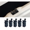 10Sets Black Plastic Trash Can Lid Lock Buckles Universal Waste