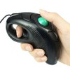 YUMQUA Finger Mouse, Handheld Trackball Mouse USB Wired Hand Held