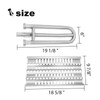 Clivimi 18” Grill Heat Plates Shield Grill Burners Radiant Tray