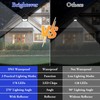 6-Pack Solar Wall Lights Outdoor with 3 Modes & Reflector,