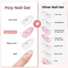 JEWHITENY JEWHITENY 2PCS Poly Gel Pink Poly Nail Gel Nail