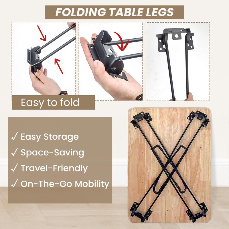 AMGSH Folding Hairpin Table Legs 12.6" / 320 mm, 4PCS