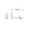 GROHE Rapid SL Xtra Wall Brackets, Flexible Placing Chrome 38733000
