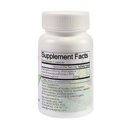 Crackaging Cycloastragenol 98% Anti-Aging & Telomerase Activation Supplement 25mg 30 Caps
