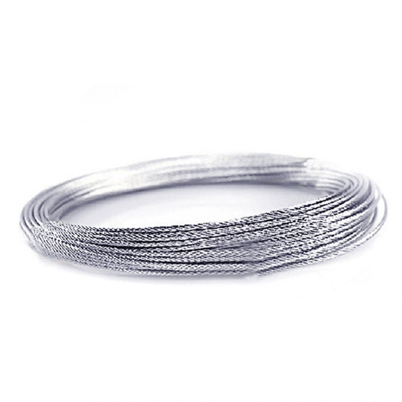 Retractable Clothesline Stainless Steel Clothes Hanging Rope String Drying Extendable