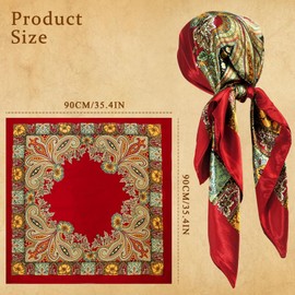 Women Pirate Costume Accessories Set|Headscarf Wrap Hat Sash Belt Cosplay Outfit With Stainless Steel Earring Necklace(Red Pirate Set With Lace Skull Necklace)