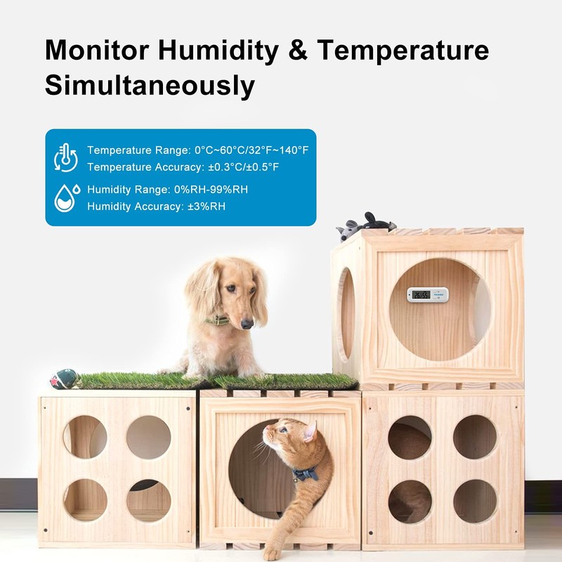 Inkbird Digital Thermometer and Hygrometer, Indoor Bluetooth Temperature and Humidity