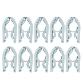 AIMALL Travel Hanger - 5/10 PCS Folding Clothes Hanger Set - Portable, Multifunctional, Durable Plastic, Compact Design for Travel