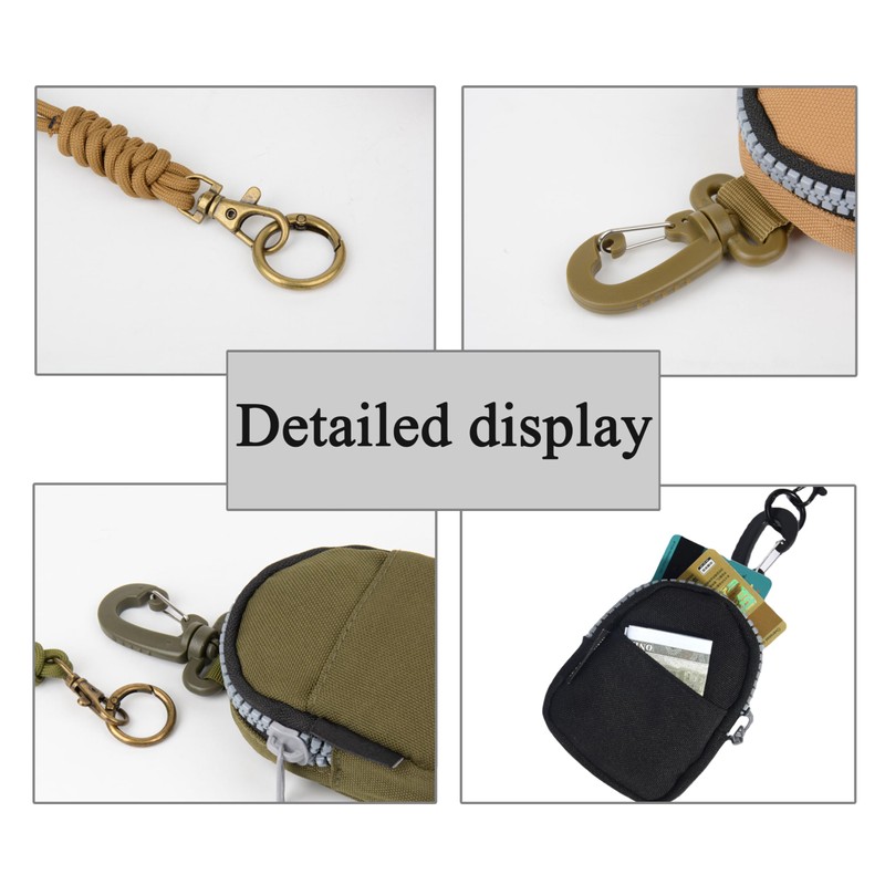 Zip Coin Purse, Green, Casual