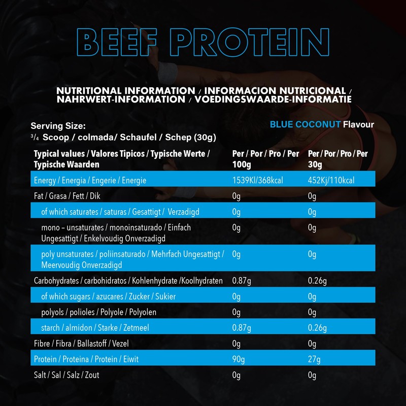 NXT Beef Protein Isolate 540g - High Protein Powder in