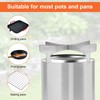 Fire Pit Hob Frame, Stainless Steel Fire Pit Frame Prevents