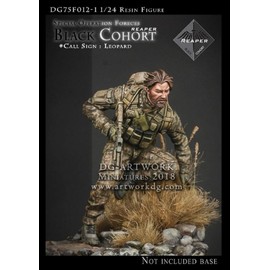 DGアートワーク 1/24 特殊部隊 ブラックコホート レパード (ベースなし) 未塗装レジン製組み立てキット DG75F012-1