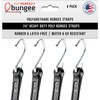 The Perfect Bungee® 24" Heavy-Duty Polyurethane Bungee Strap, 4-Pack, Black