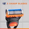 Gillette Fusion5 Razors for Men, 1 Razor, 4 Blade Refills,