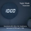 Leafre Minimalist LED Digital Wall Clock – USB Powered |