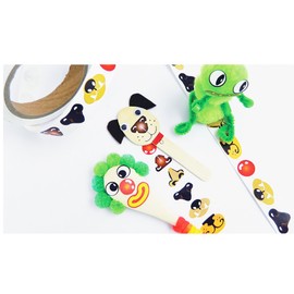 Anthony Peters AP/2323/NS Fun Nose Themed-Roll of 600 Stickers-Children's Arts & Crafts, Multi Colour, 10cm