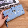 Women's Purse in PU Leather with Leaf Pendant, 12 Card