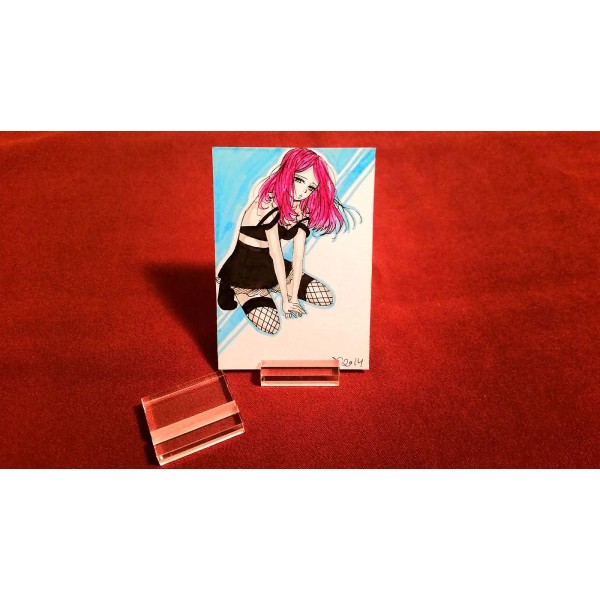 *1 Card 1-1/4" Display Stand For Postcards Postcard ACEO Art