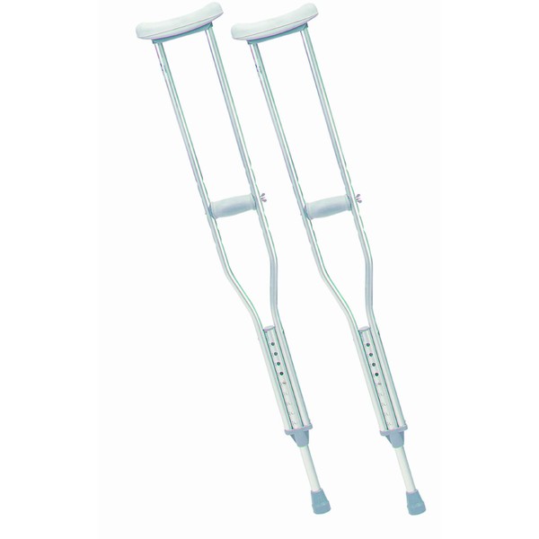 10401-1 - Walking Crutches with Underarm Pad and Handgrip, Youth, 1 Pair