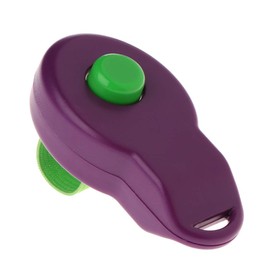 Lyguy Pet Clicker, Pet Clicker Dog Training Sounder Puppy Whistle Guide Supplies With Finger Strap Purple