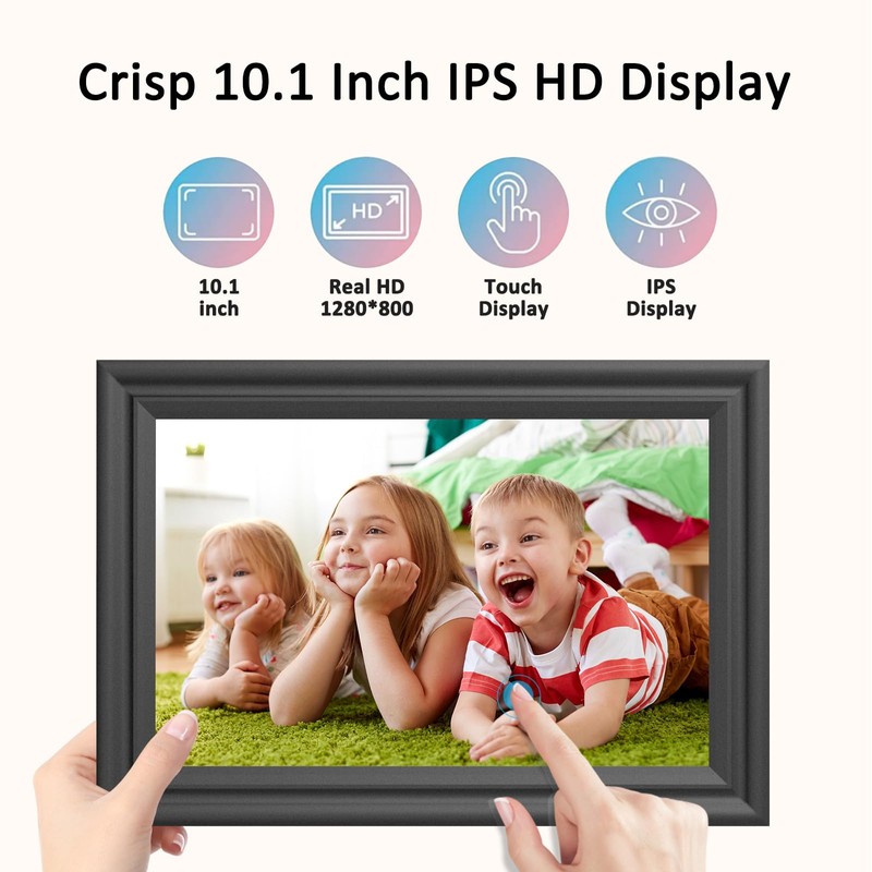 Digital Picture Frame WiFi 10.1 Inch Digital Photo Frame, Electronic