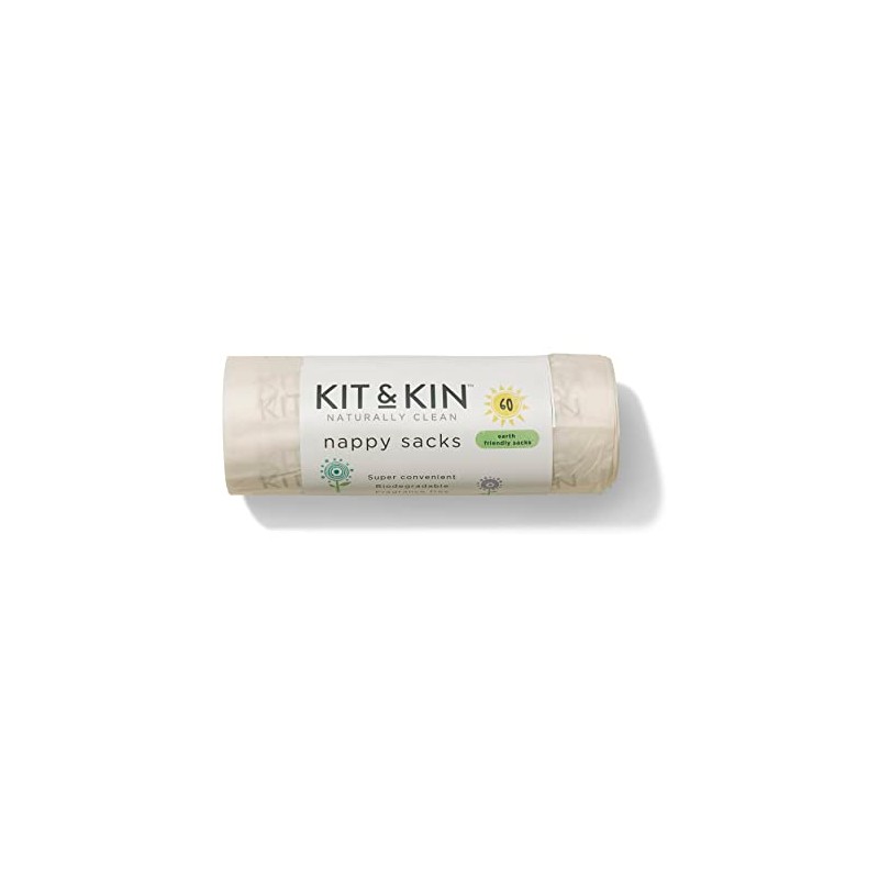 Kit & Kin Biodegradable Nappy Sacks (Pack of 60), 1