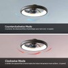 CIKASS Ceiling Fan with Lights Dimmable LED Reversible Blades Timing
