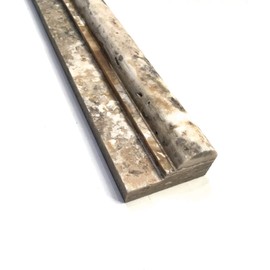 Antique Onyx 2x12 Travertine Chair Rail Ogee Molding Wall Trim