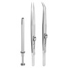 sourcing map 3pcs Diamond Tweezer Holder Pick Up Tool Set