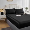 DuShow Fitted Sheet-Deep Pocket Satin Silky Bed Sheet,Breathable Soft and