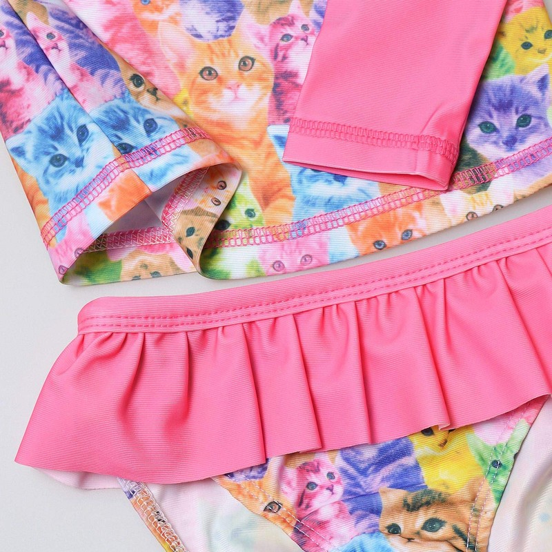 QPANCY Traje de baño para niñas con protección Solar UPF
