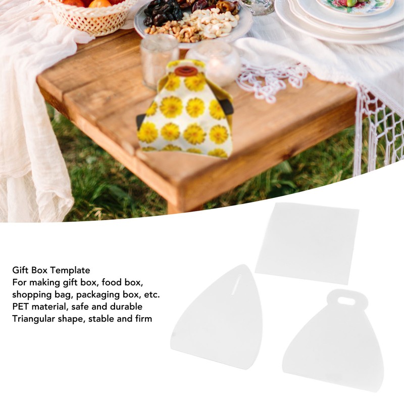 Gift Box Template PET Material Stereoscopic Box Sewing Stencil for