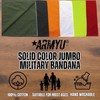 ARMYU Solid Color Jumbo Military Bandana (27" x 27"), Solid
