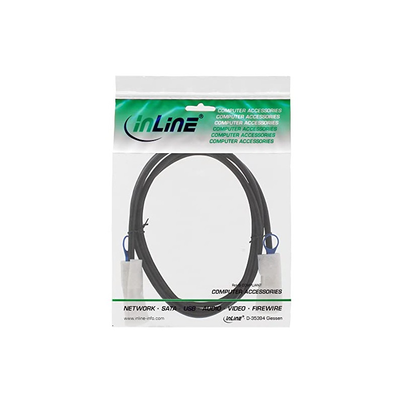InLine® 27623B Connection Cable Mini SAS 26-Pin SFF-8088 1 m
